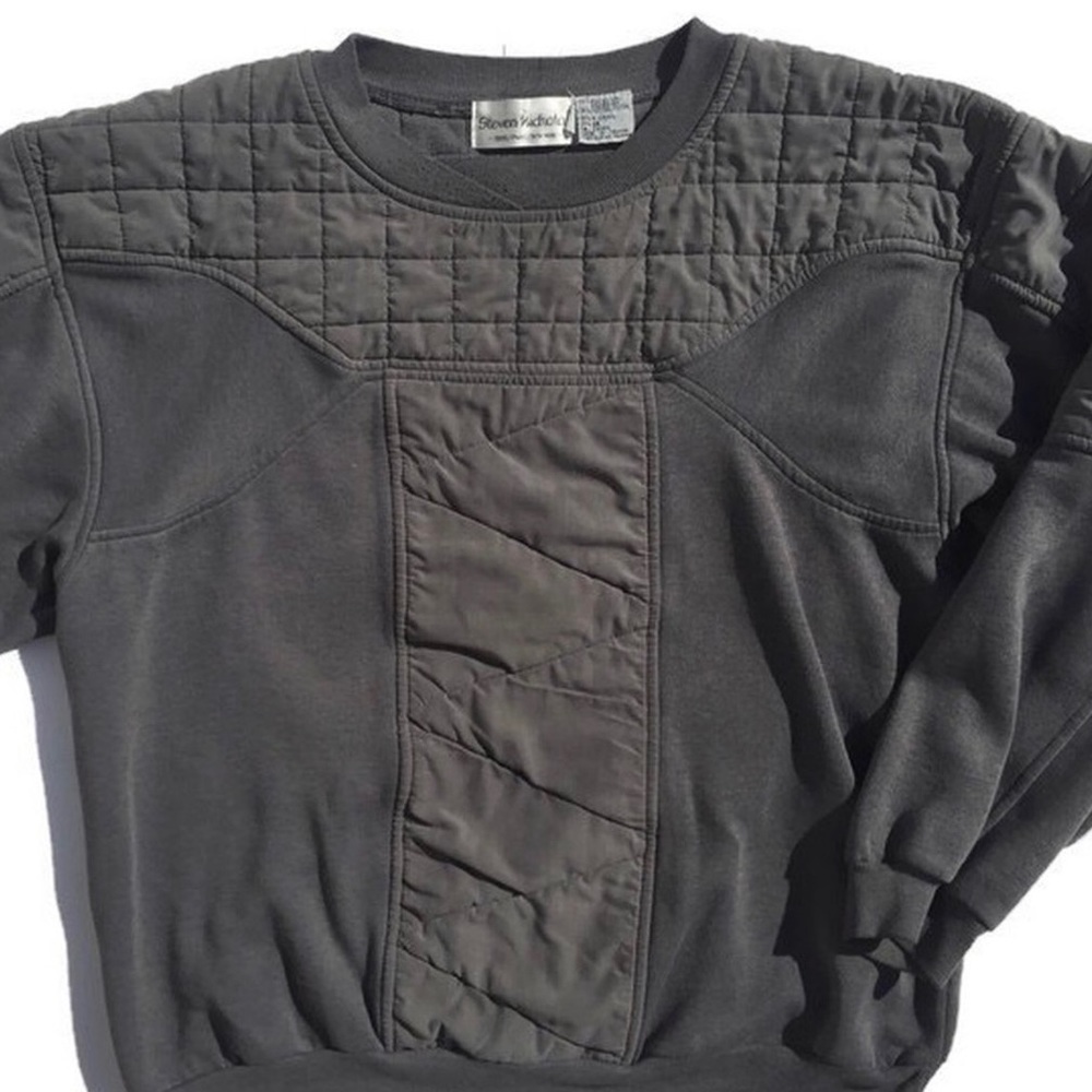 quilted vintage sweater